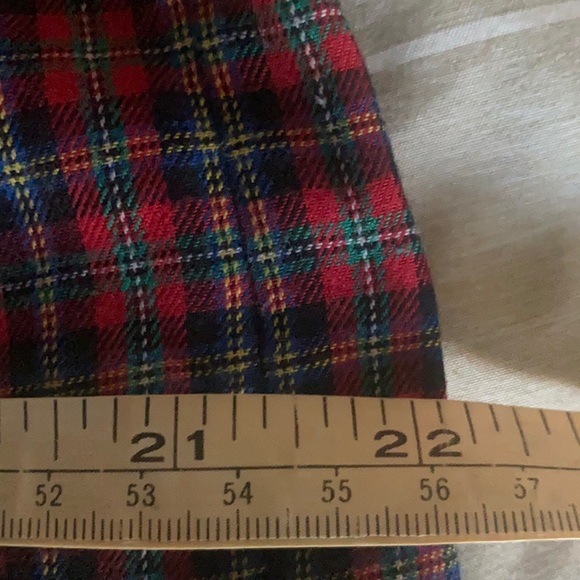 Vintage madras plaid skirt Red/Blue/Green no tag large - Picture 4 of 5